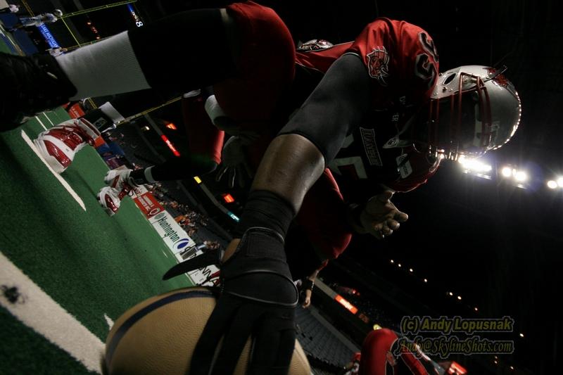 Grand Rapids Rampage lineman Mondre Dickerson