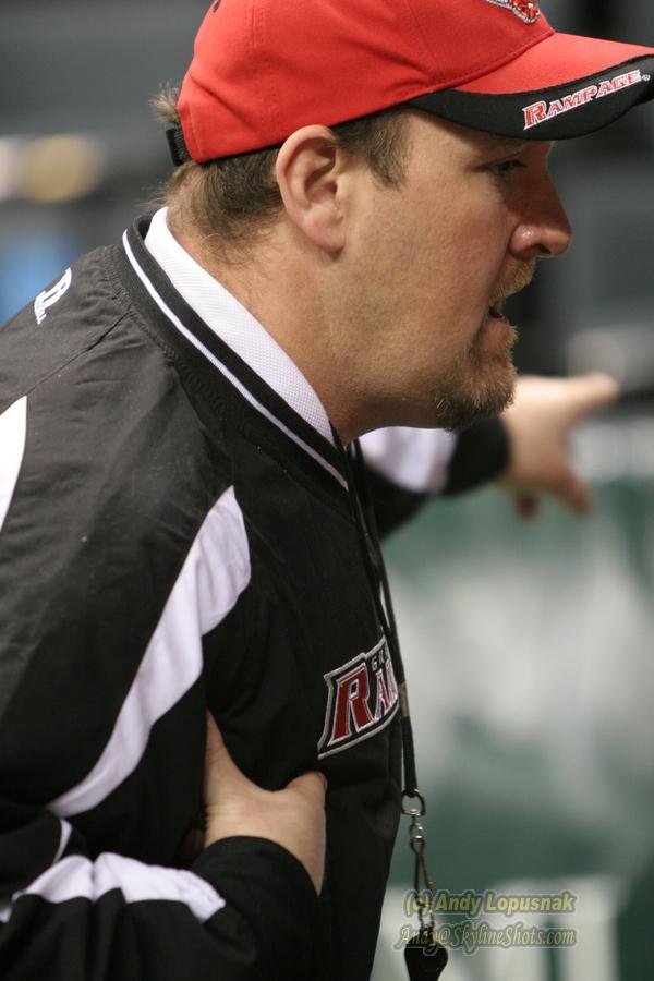 Grand Rapids Rampage line coach Tom Riva