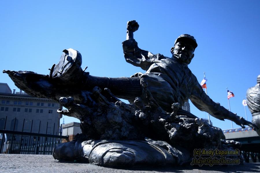 Ty Cobb statue at Comerica Park  - Detroit, MI