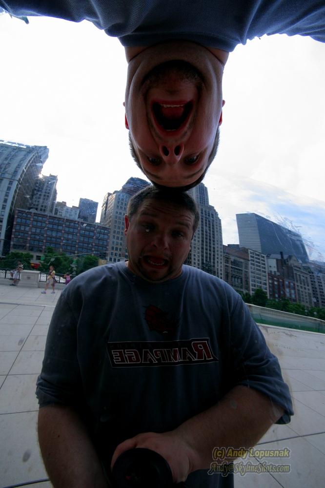 Me at The Bean in Chicago -- June 7, 2007