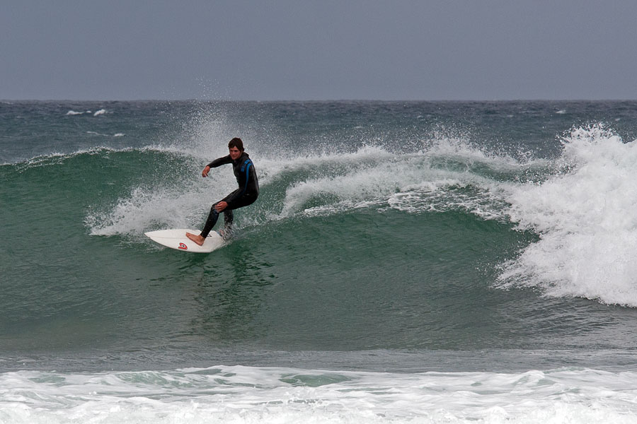 Surfing at Bells Beach, Victoria