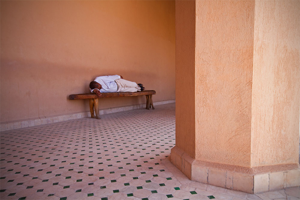 Sleeping in the El Badi Palace