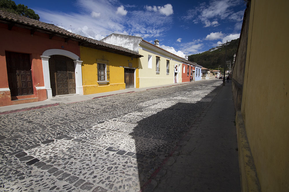 Colorful UNESCO Antigua streets