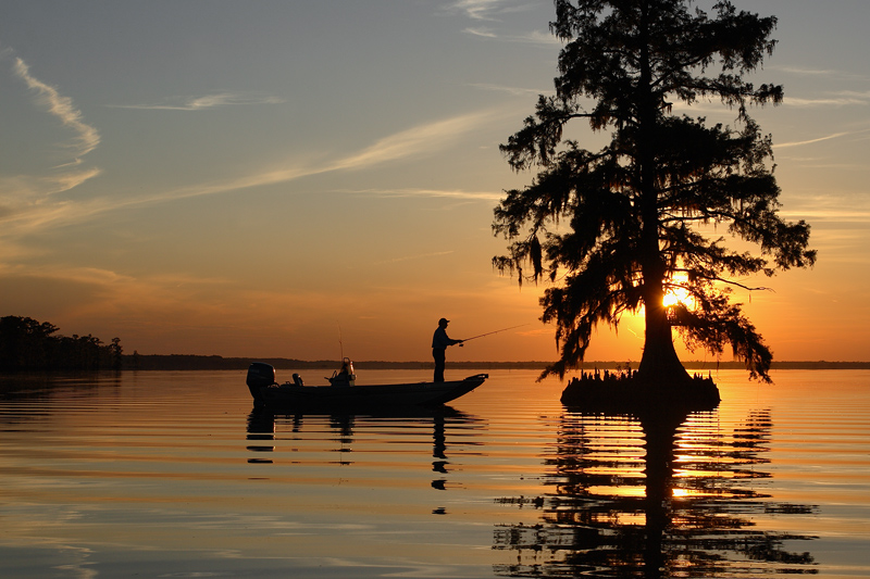 Fishing Cypress Sunset