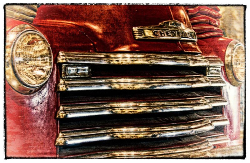April 2012 - Red Trucks - The Old Red Truck - Carolyn Fox