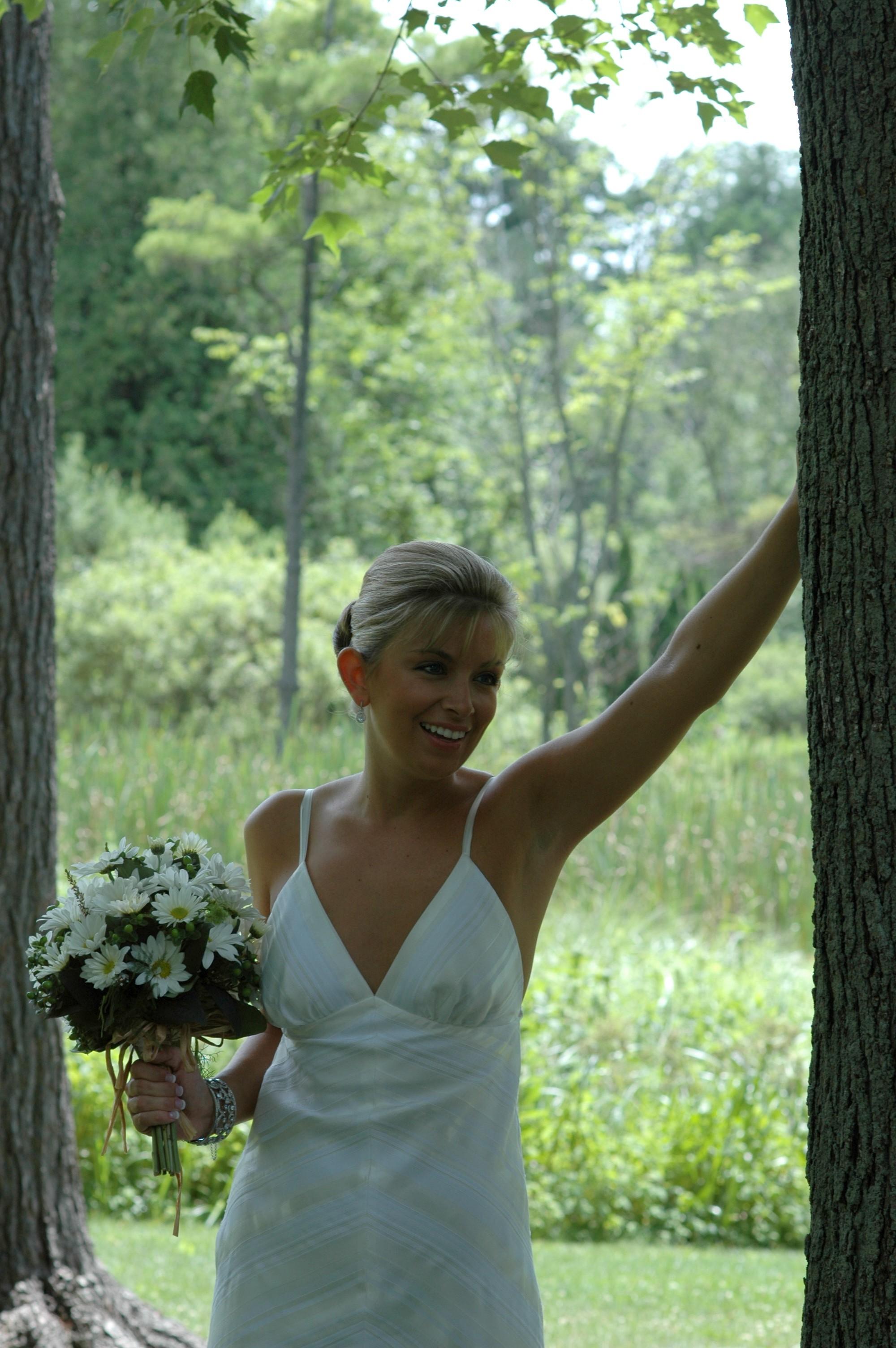 beautiful bride on a beautiful day