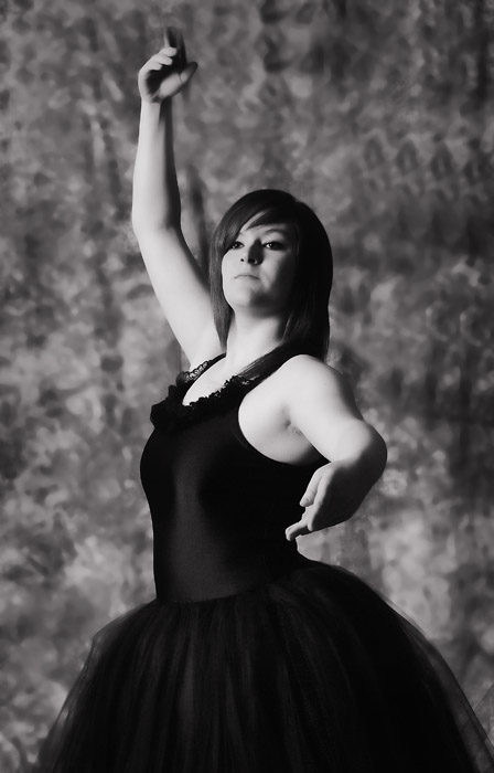 dancer in black