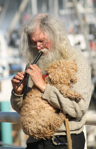 The pipe and dog