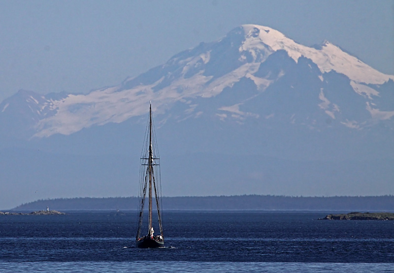 Mt Baker and the Pacific Grace