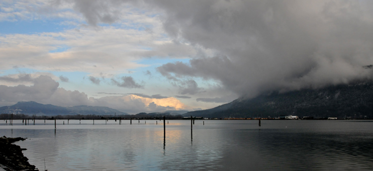 Cowichan Bay in Winter.