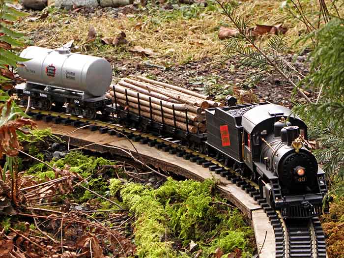 Logging Train in Miniature