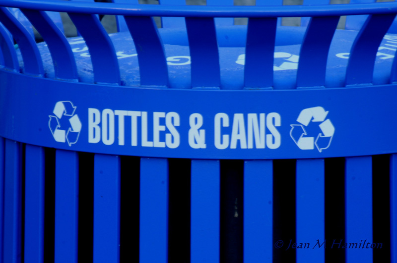 Blue Recycling Can - Jean H