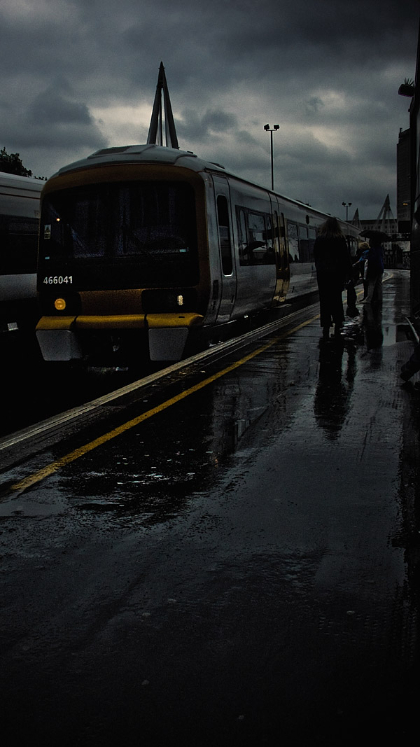 5 Aug... The train on platform three...