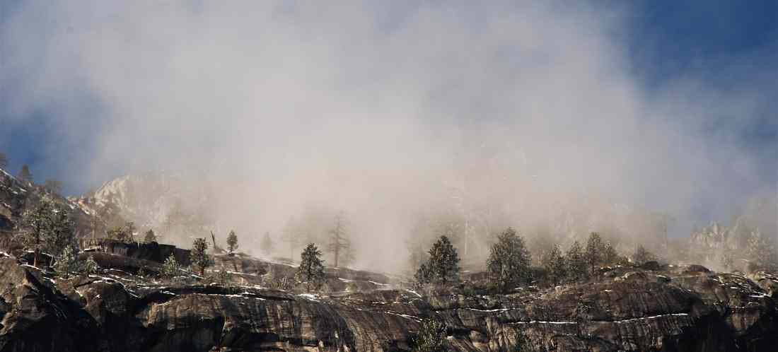 Mist Forms Above Yosemite Valley