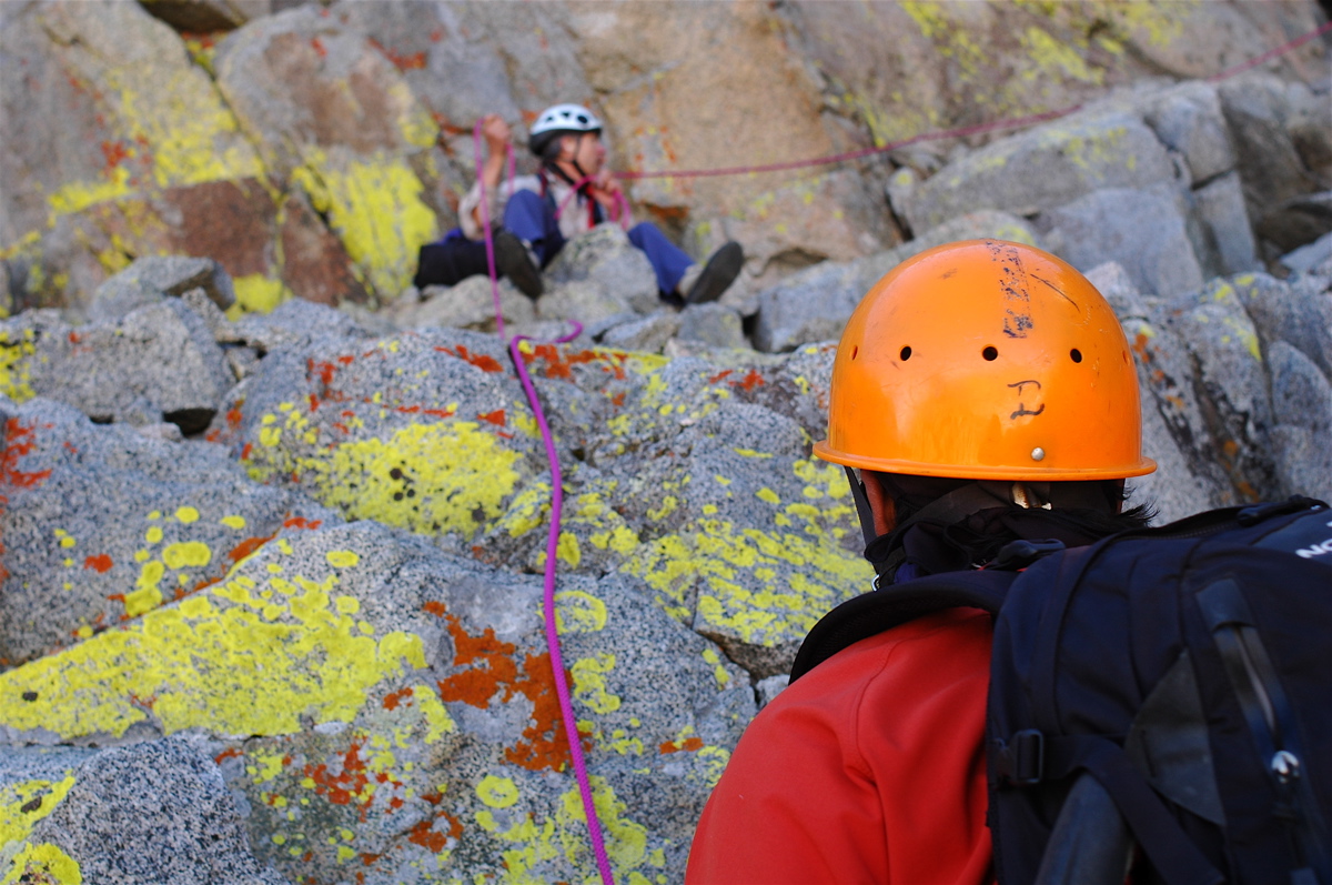 Climbing can be a colorful sport