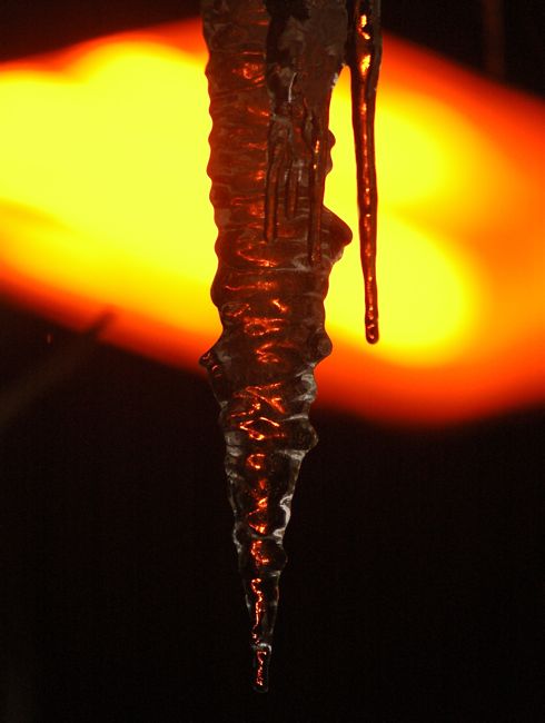 Icicle, Wawona Tunnel Light, Yosemite