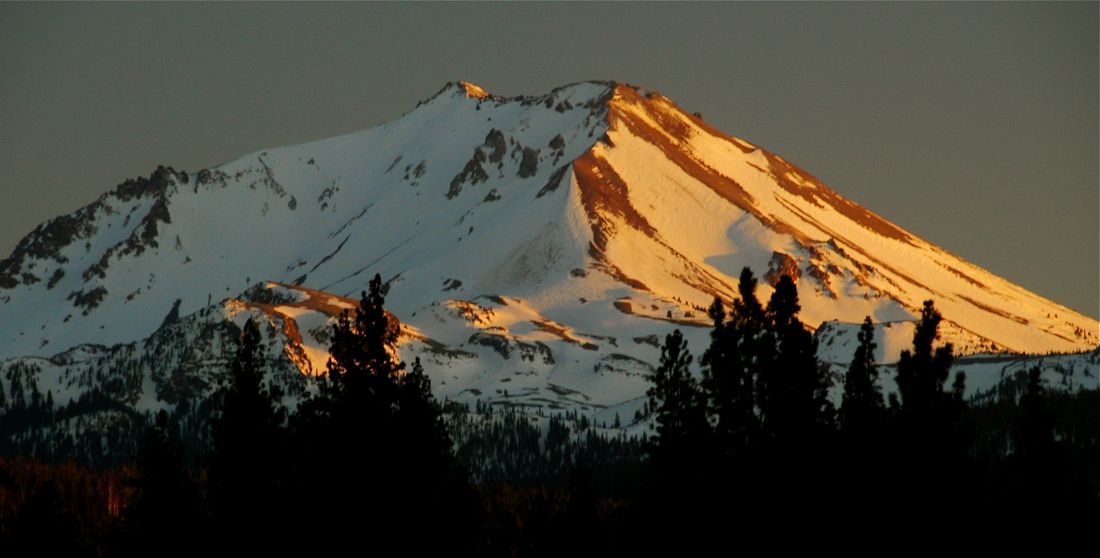 Dying Light over Lassen Peak