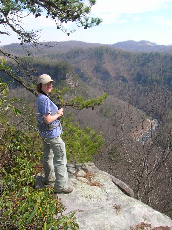 Michelle on Chimney Rock Trail