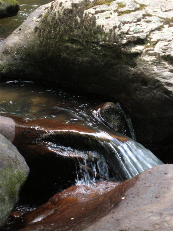 Stream worn rocks