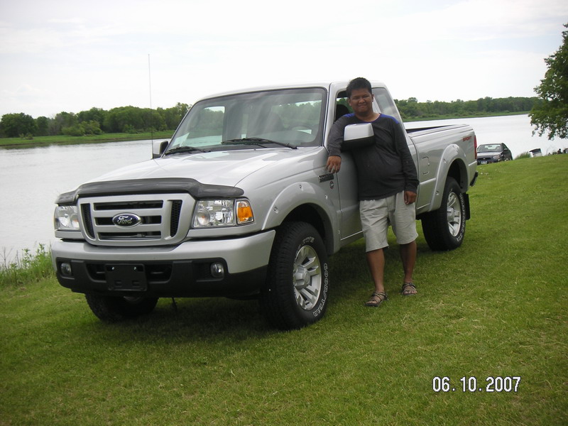 Don looks so happy with his new truck