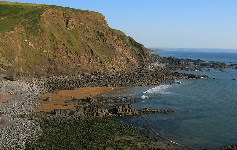Beach and Rocks at Duckpool.jpg