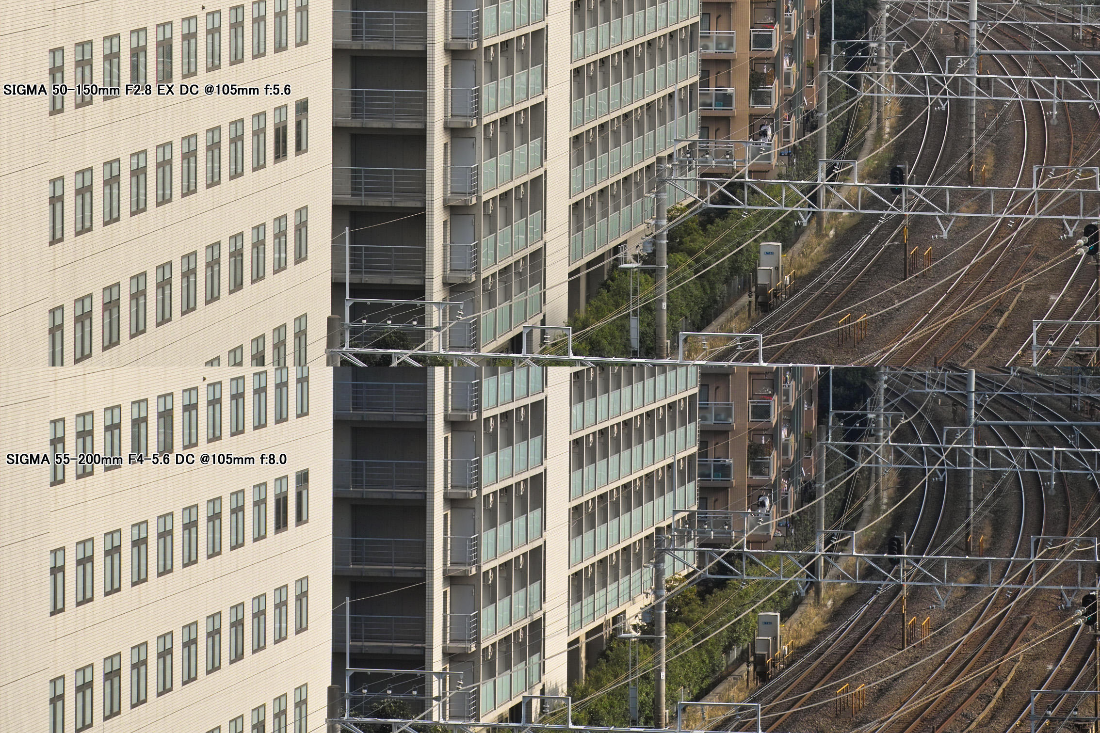APO 50-150mm vs 55-200mm @105mm f/5.6 or f/8.0
