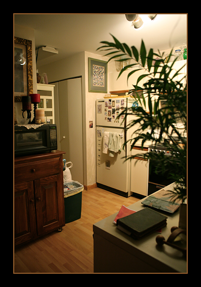 Kitchen - Peeking Around Livingroom Corner