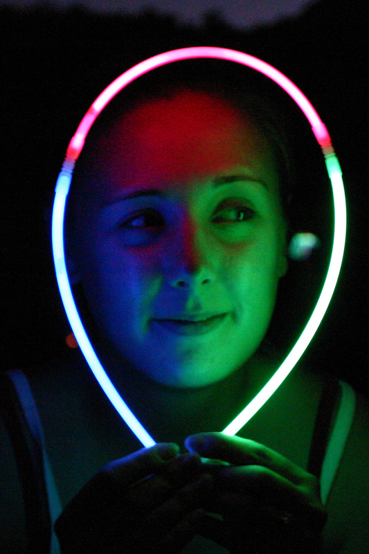 Fooling around with glow necklaces