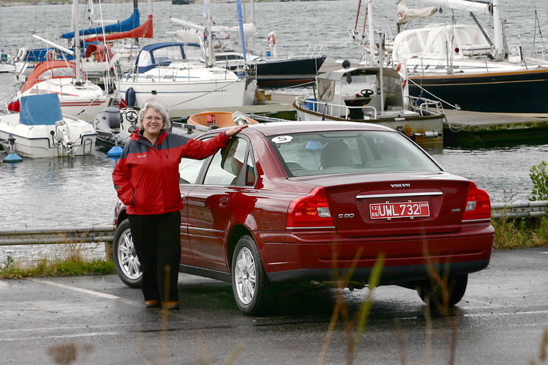 Girl with New Car