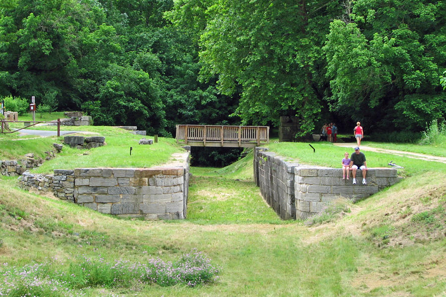 Sitting on the lock