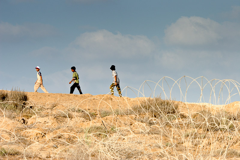 Amidst former settlement land - Gaza