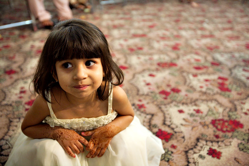 Girl at wedding