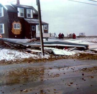 Ocean Bluff - Blizzard of '78 - photo by George Earle