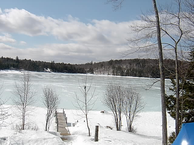 Just another view of the lake after the rain then freezing