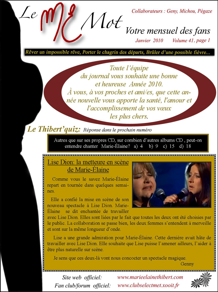 JANVIER 2010 P1