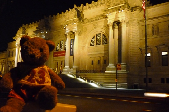 Trying to sneak into the Metropolitan Museum of Art
