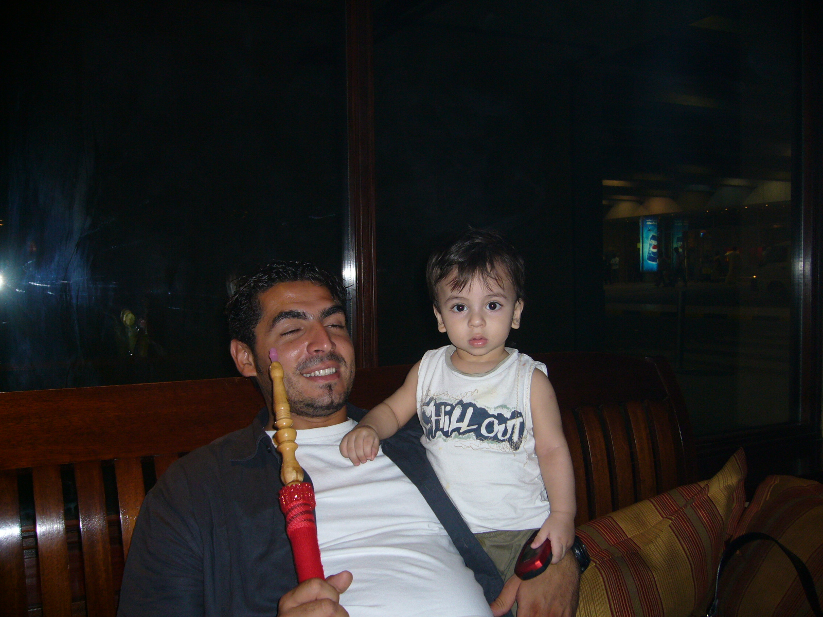 Abdel and his son.