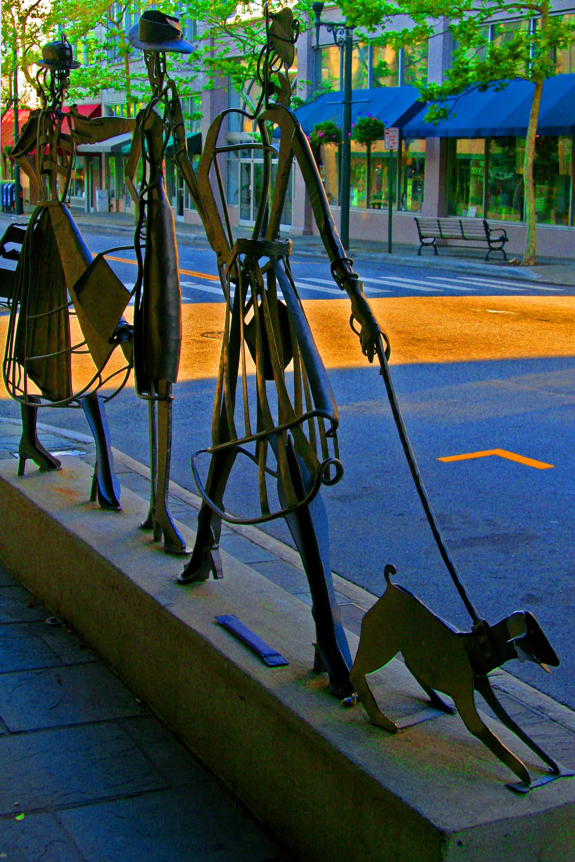 Strolling Along The Urban Trail.