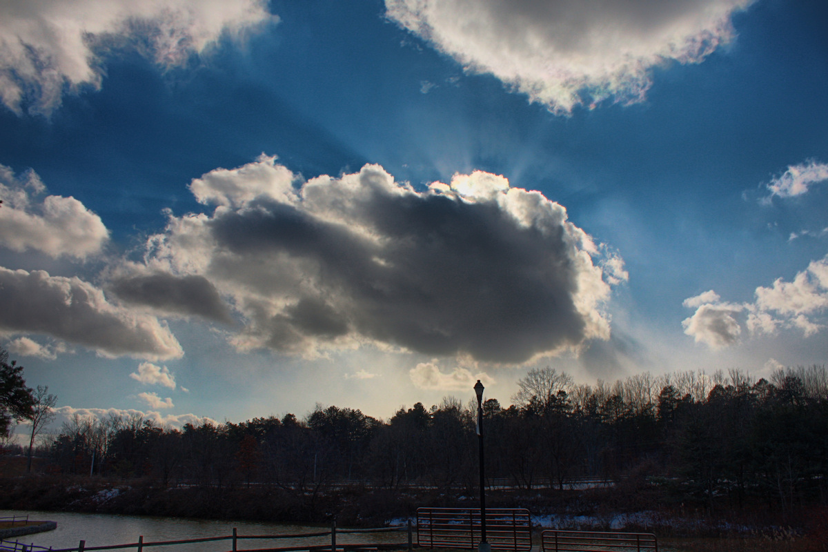 Sun Behind Cloud<BR>January 3, 2011