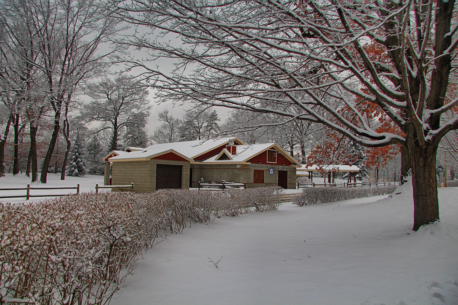 Park Pavilion in HDR<BR>January 16, 2013