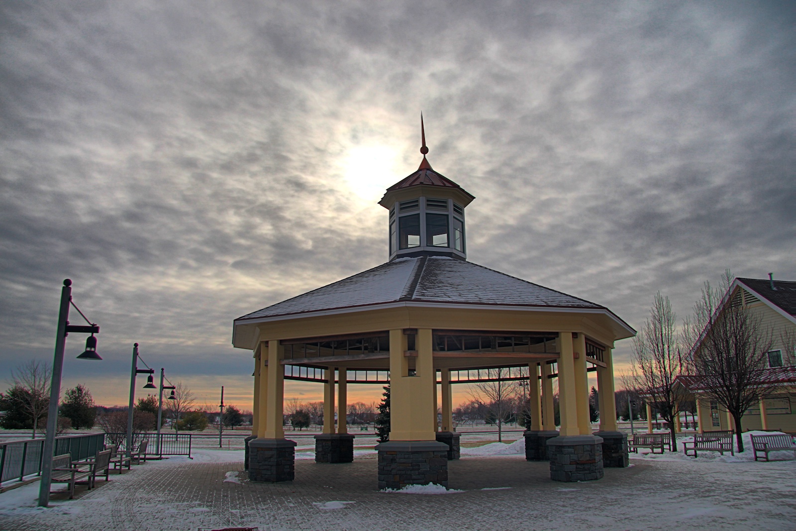 Crossings Gazebo in HDR<BR>January 21, 2013