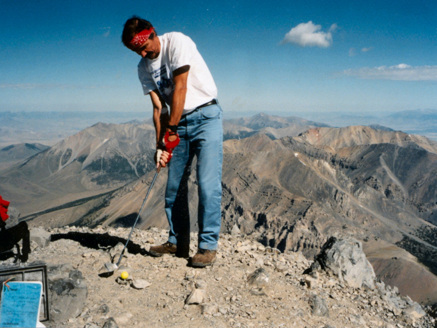 Golf on the Summit of Borah Peak Idaho