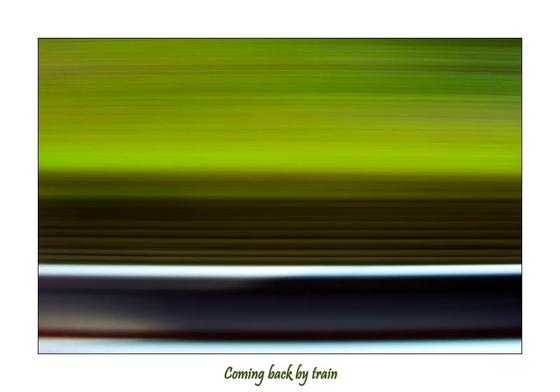 Coming back by train