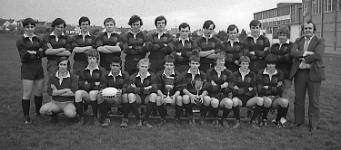 Tim Rygbi Ysgol David Hughes 1983.