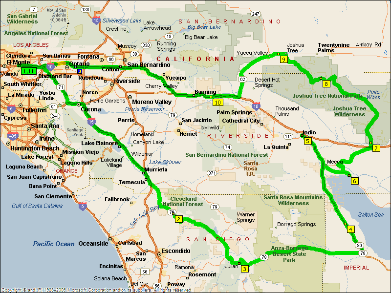 Southern California Winter Ride - Los Angeles/Anza Borrego/Salton Sea/Yoshua National Park