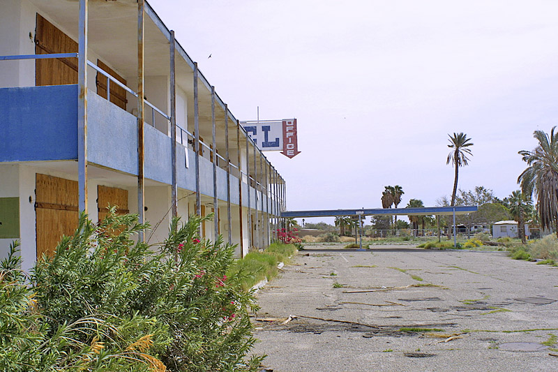 Motel front entrance