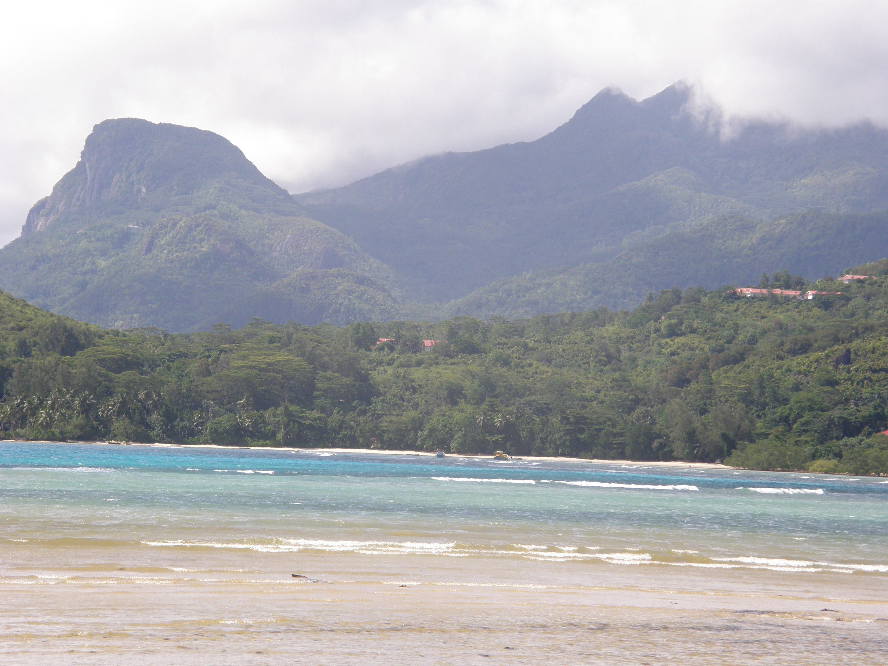 Le Morne Blanc and Morne Seychellois seen from Anse Boileau