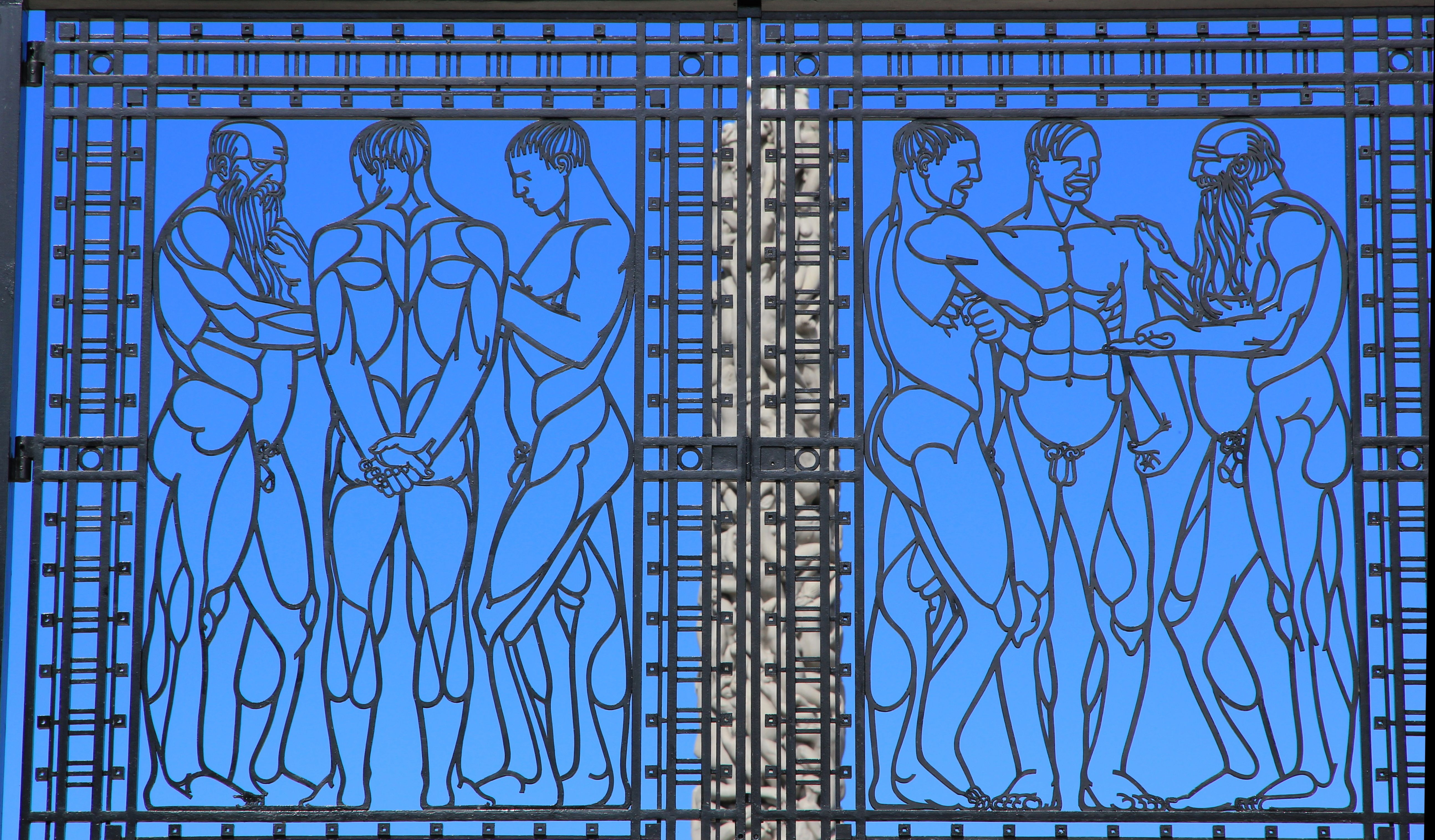 Wrought iron gate