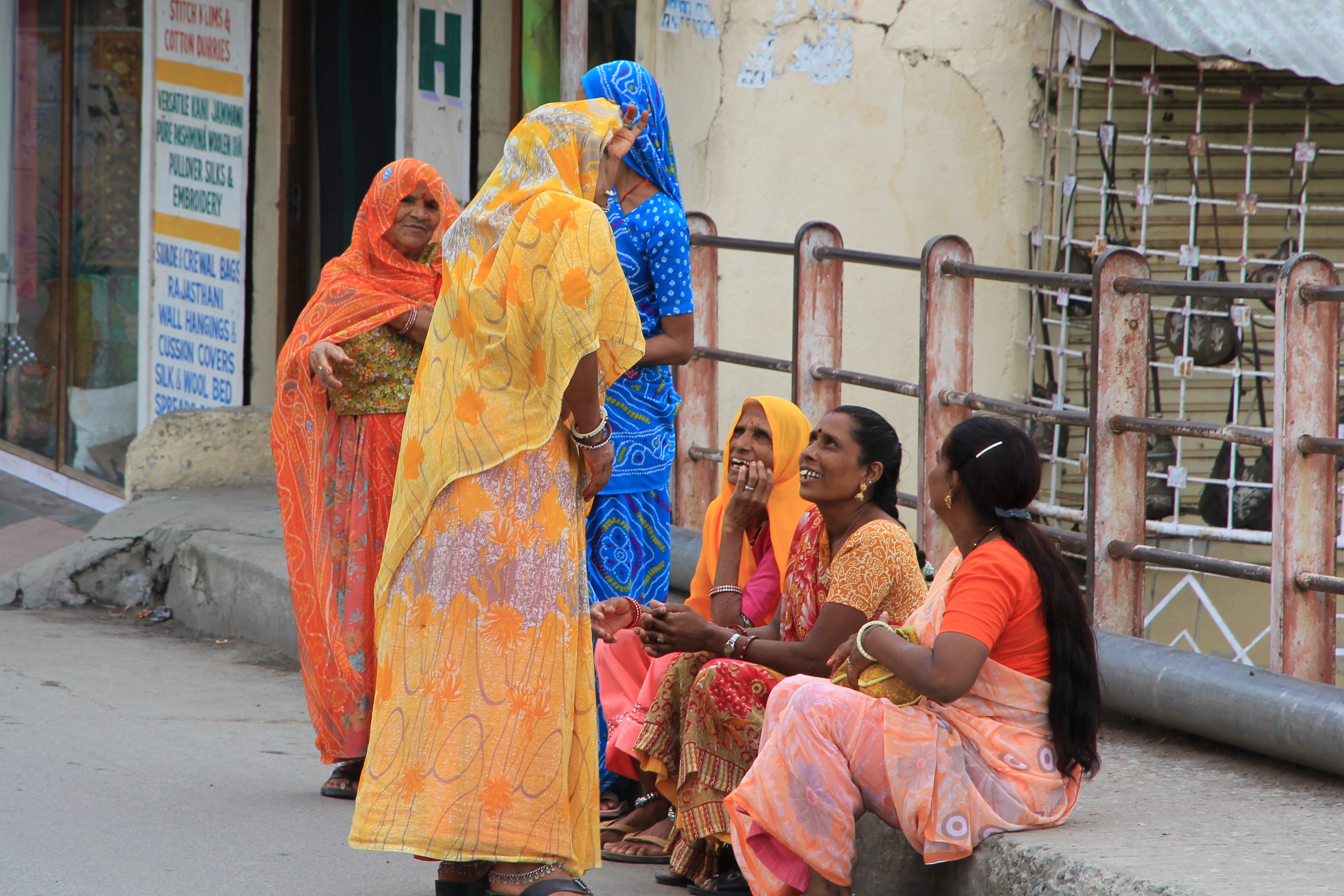 Ladies on bridge
