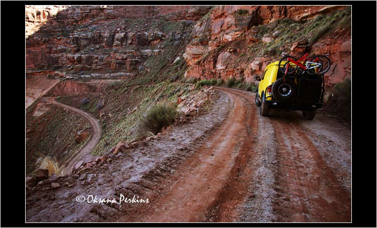 Descending into White Rim 1, UT